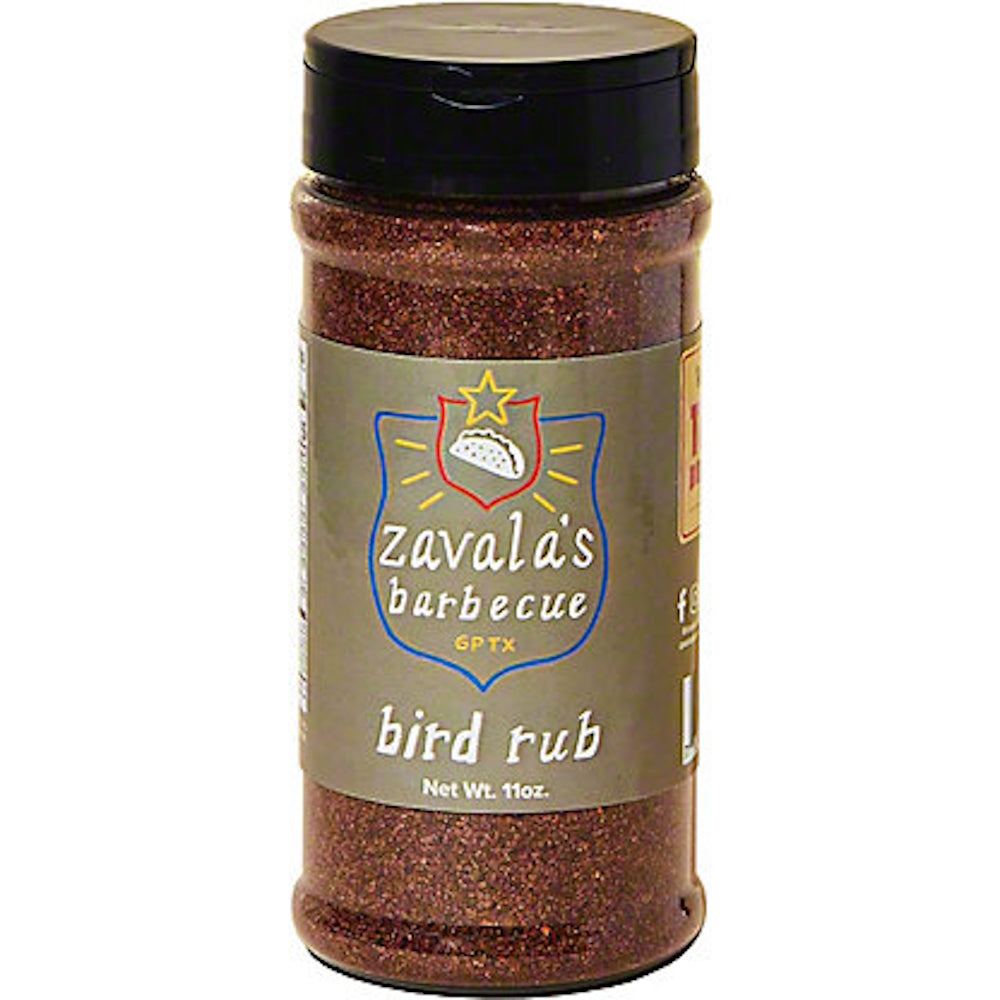 Zavala’s Barbecue Bird Rub front view on white