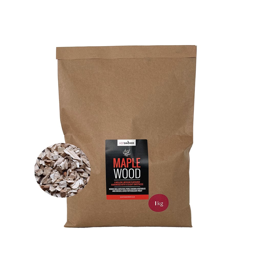 HotSmoked Maple Smoking Chips in kraft bag