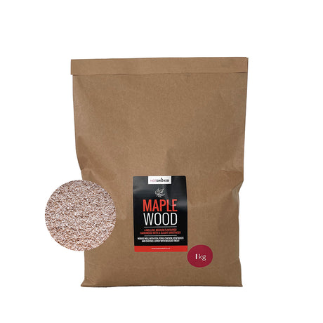 Maple Wood Smoking Dust in kraft packaging