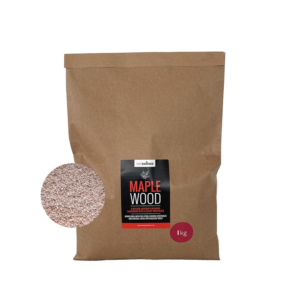 Maple Wood Smoking Dust in kraft packaging