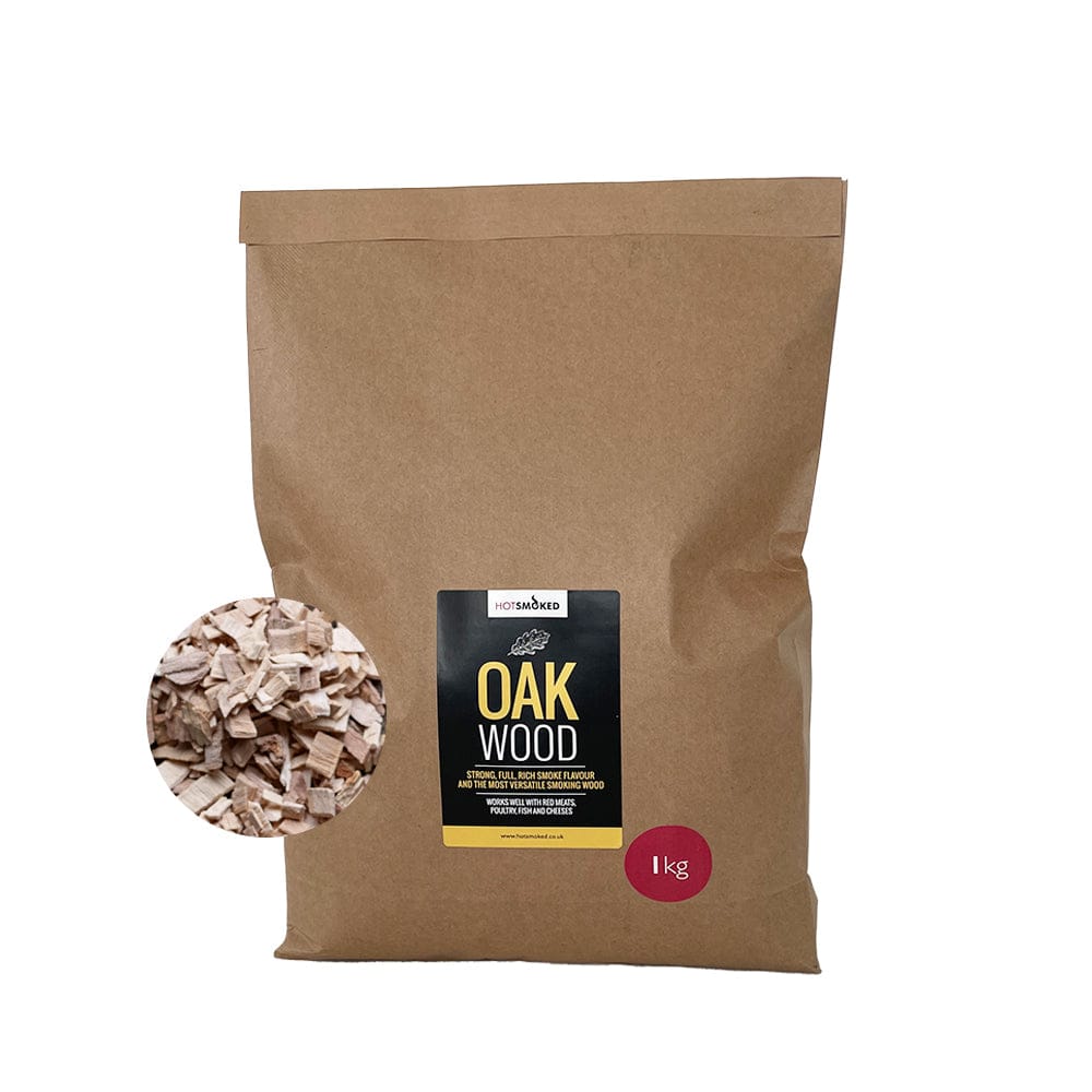 HotSmoked Oak Smoking Chips on white