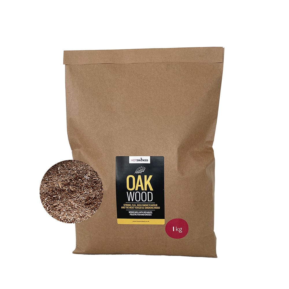 HotSmoked Oak Smoking Dust on white with close up