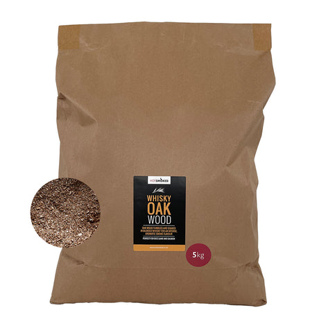Whisky Oak Smoking Wood Dust 5kg package on white