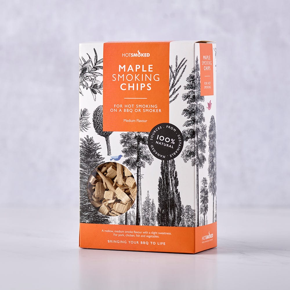 HotSmoked Maple Smoking Chips on gray