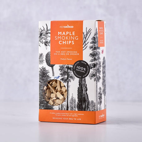 HotSmoked Maple Smoking Chips on gray