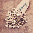 HotSmoked Hickory Bulk Wood Chips sample on wood