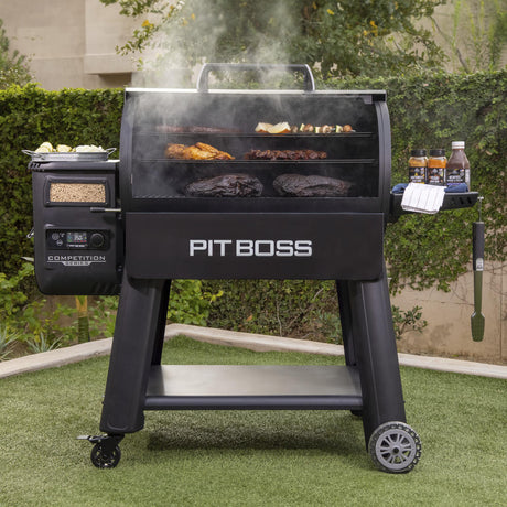 Pit Boss Grills Competition Series 1600 backyard front open