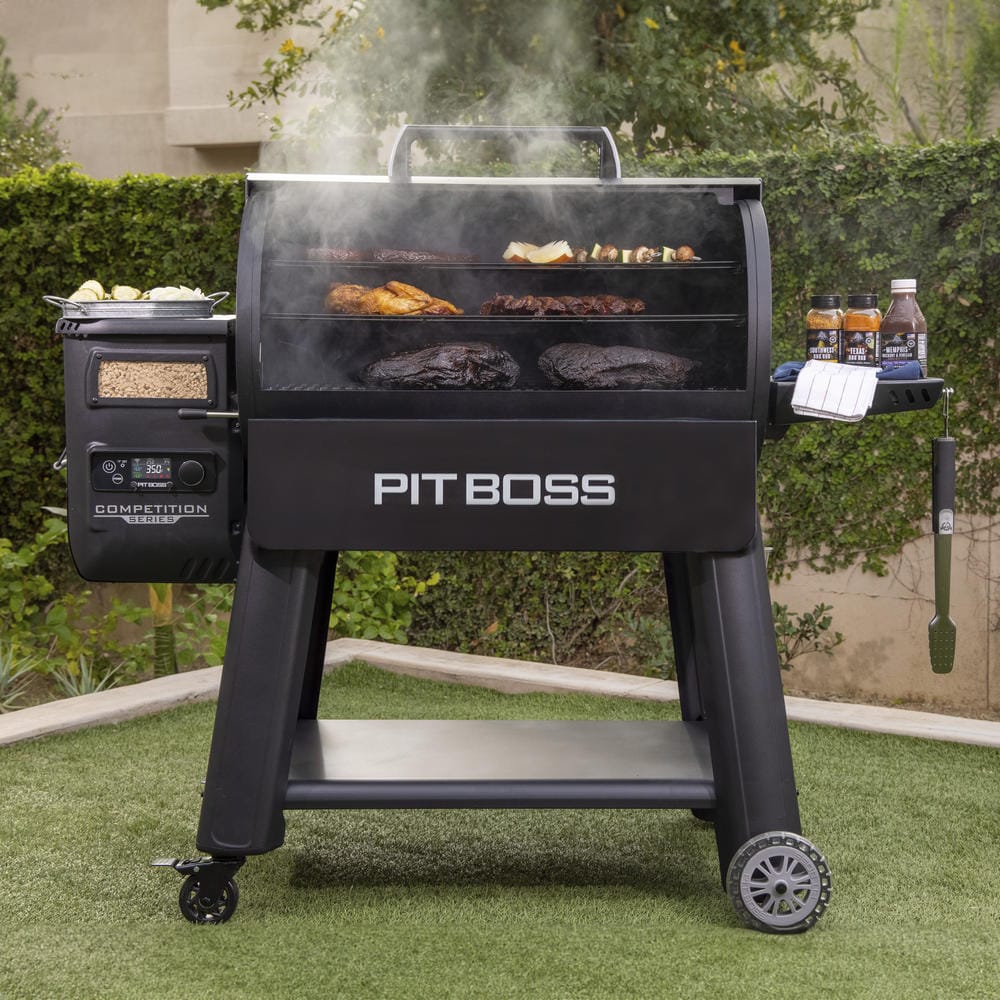 Pit Boss Grills Competition Series 1600 backyard front open