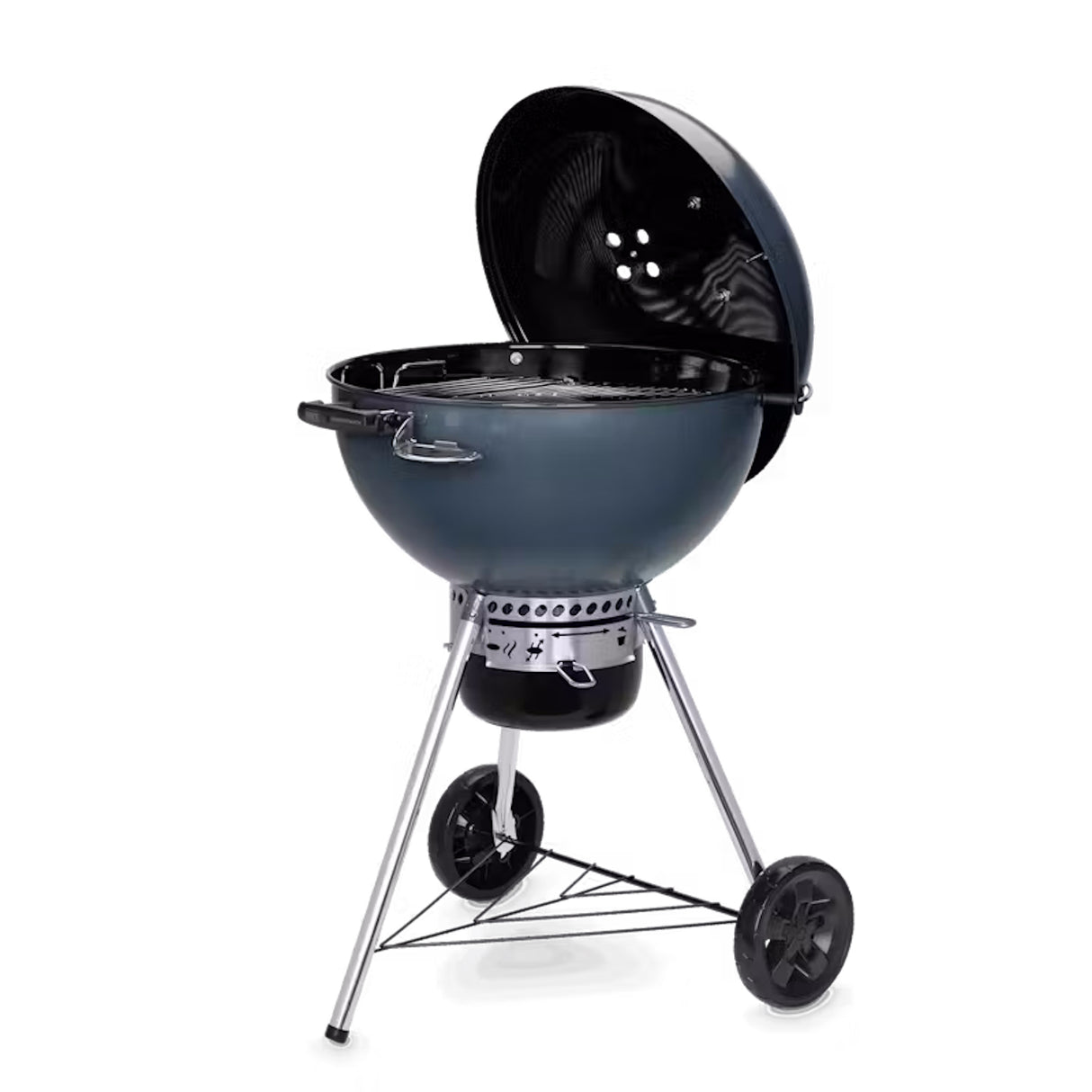Weber GBS C-5750 Charcoal Barbecue top lifted