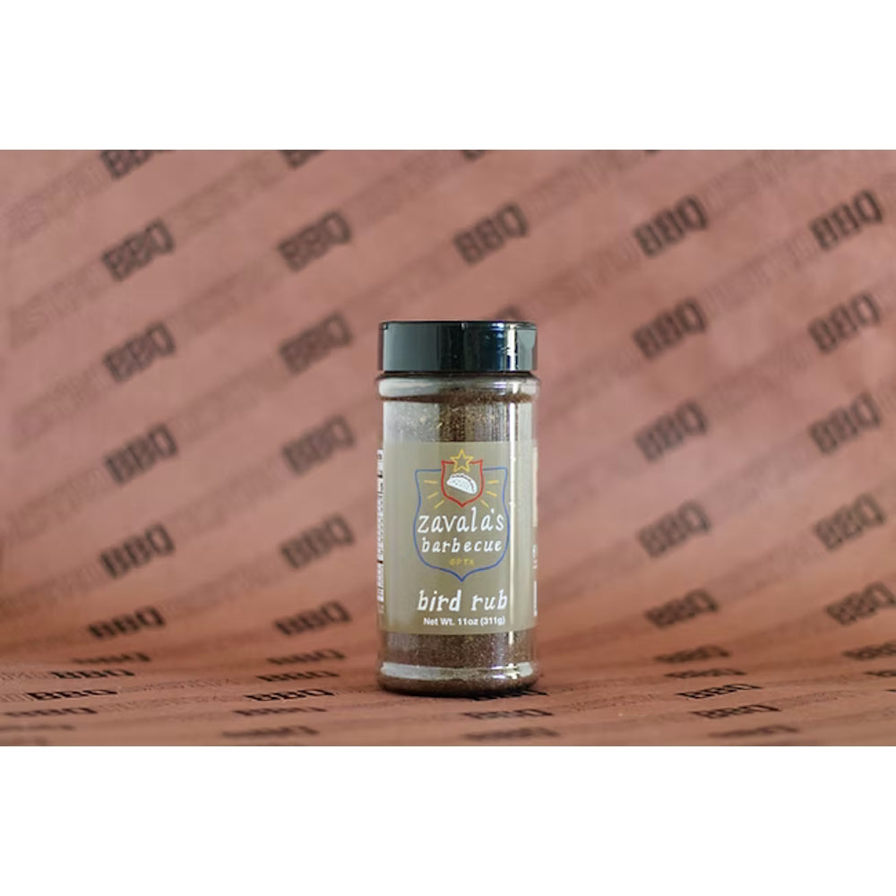 Zavala’s Barbecue Bird Rub bbq paper background