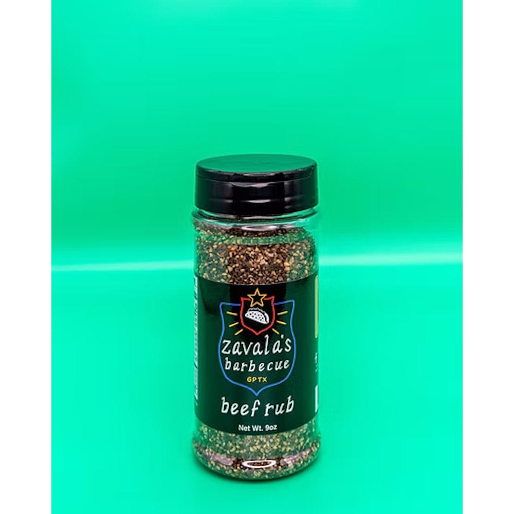 Zavala's Barbecue Beef Rub green background