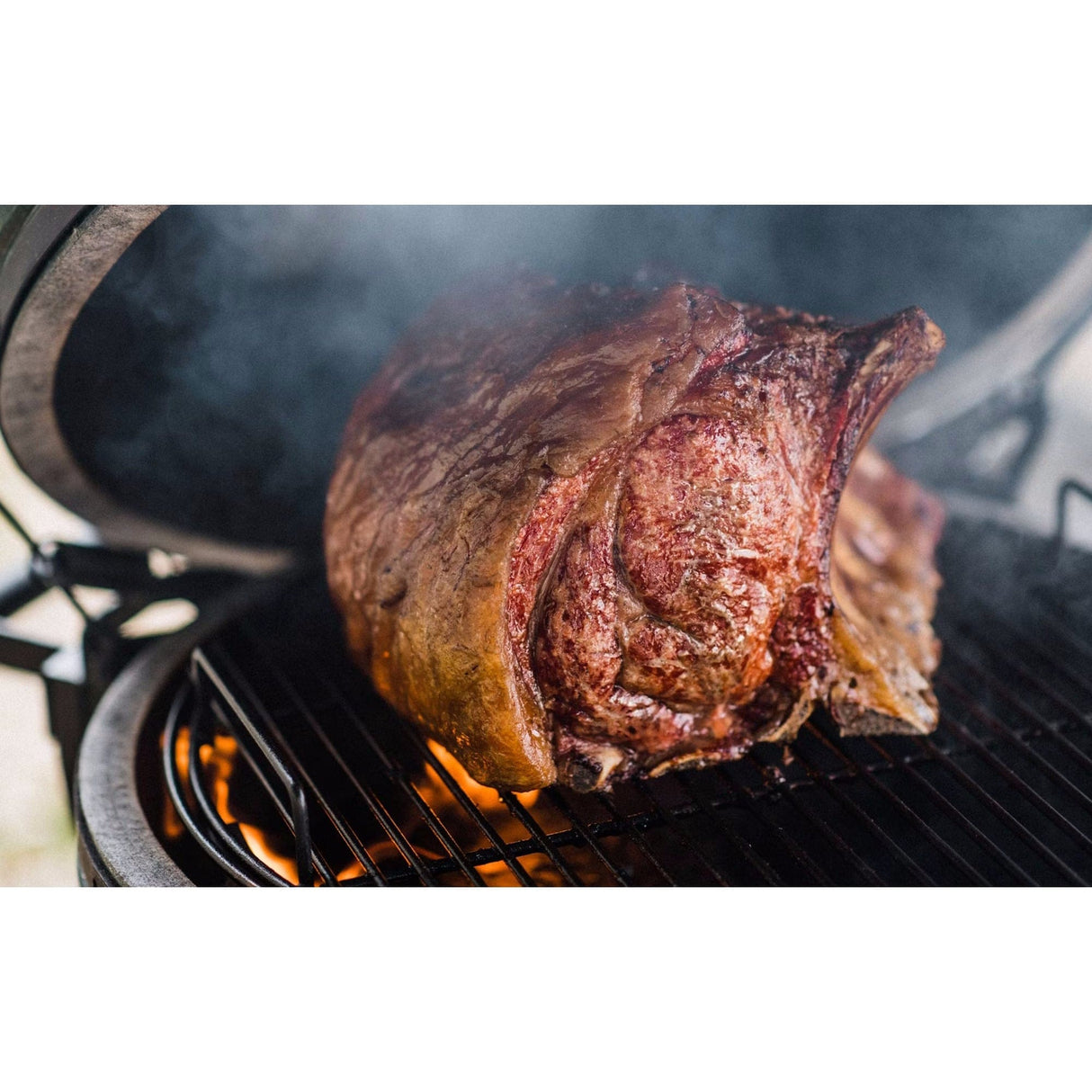 Large EGG IntEGGrated Nest Bundle big chunk meat grilling