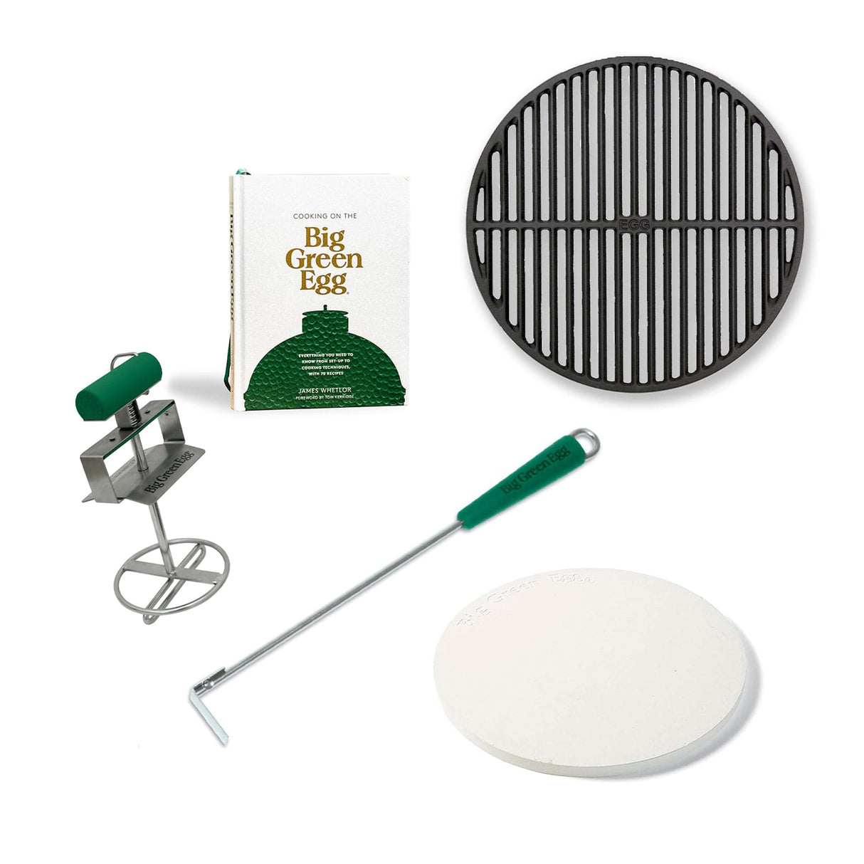 Big Green Egg MiniMax Bundle griddle and other parts