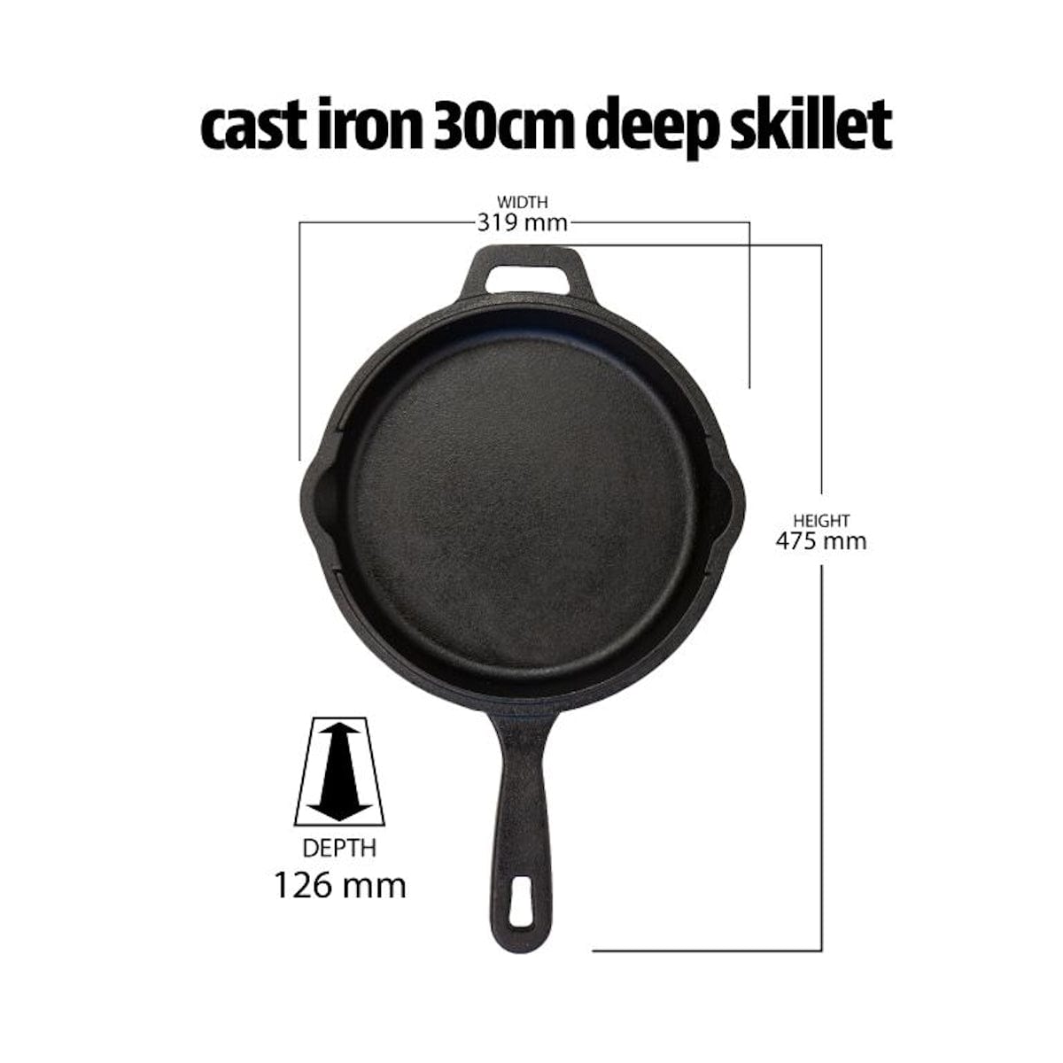 Pit Boss 6 Piece Cast Iron Starter Set big skillet