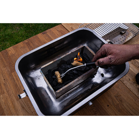 Pit Boss Grills Portable Charcoal Grill starting fire