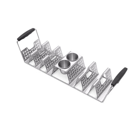 Weber Stainless Steel Taco Rack top side view