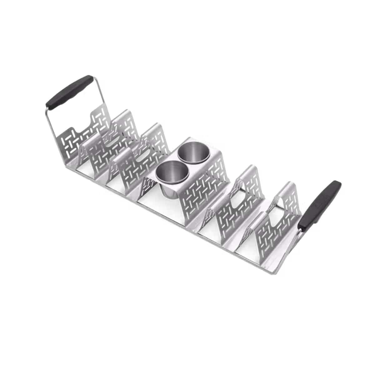 Weber Stainless Steel Taco Rack top side view