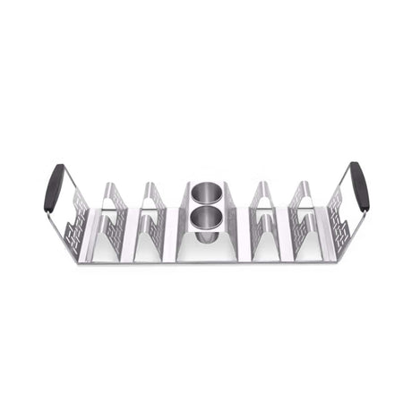 Weber Stainless Steel Taco Rack on white
