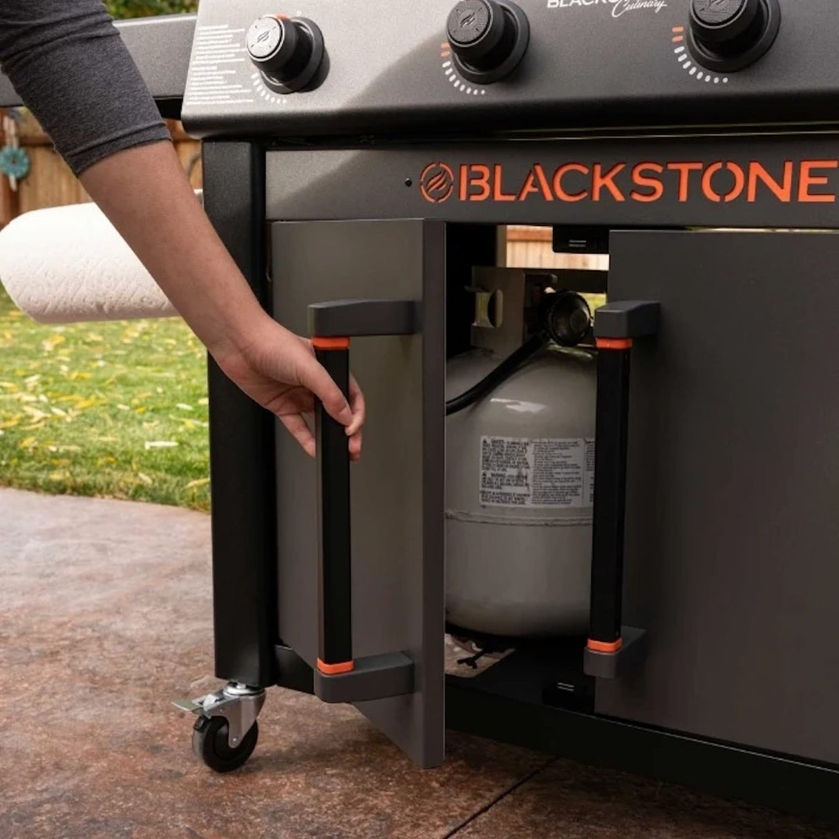 Blackstone | Culinary Series | 36 Inch Gas Griddle with Folding Side Table and Cabinet