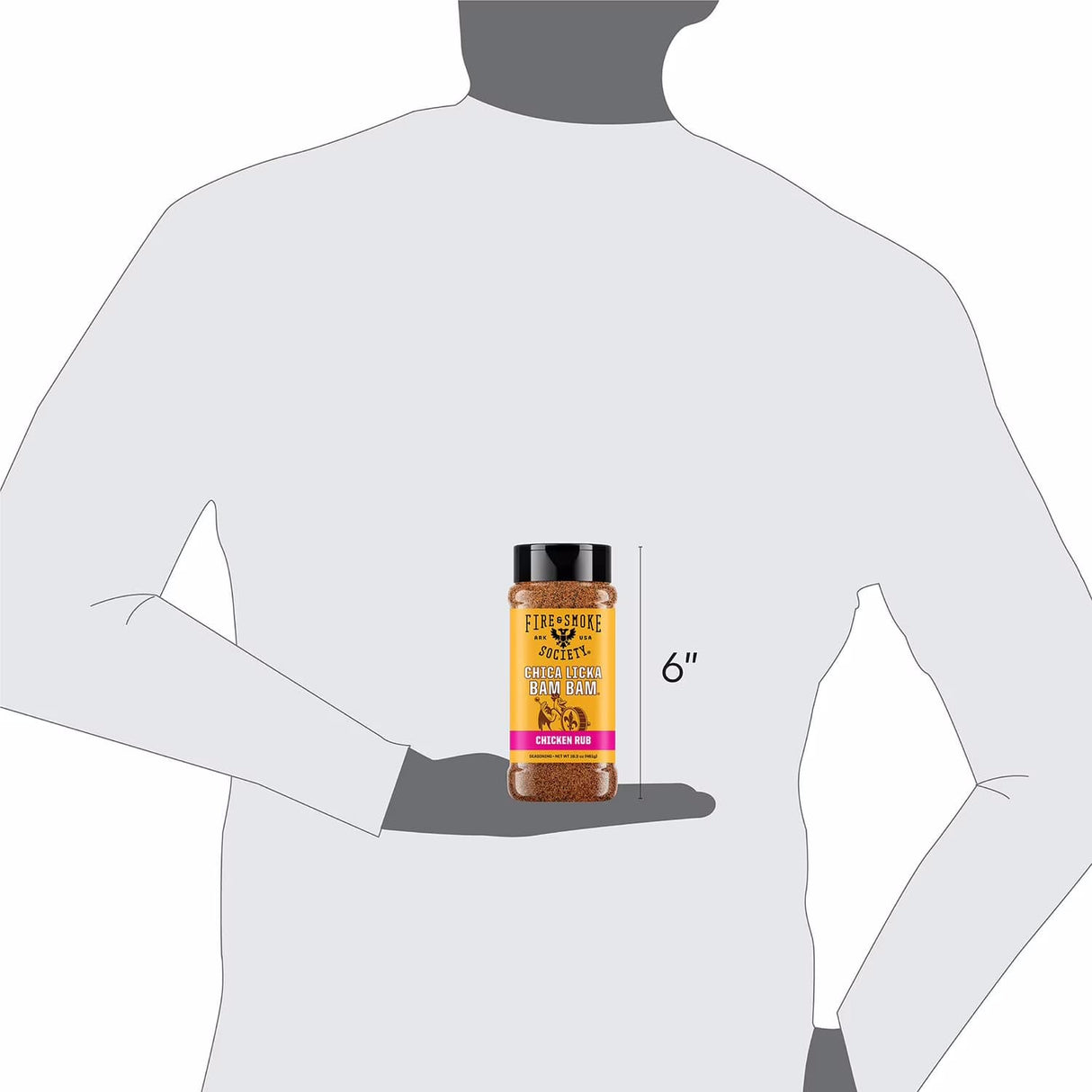 Fire & Smoke Society | Chica Licka Bam Bam BBQ Seasoning | Chicken Rub 16.3 oz.