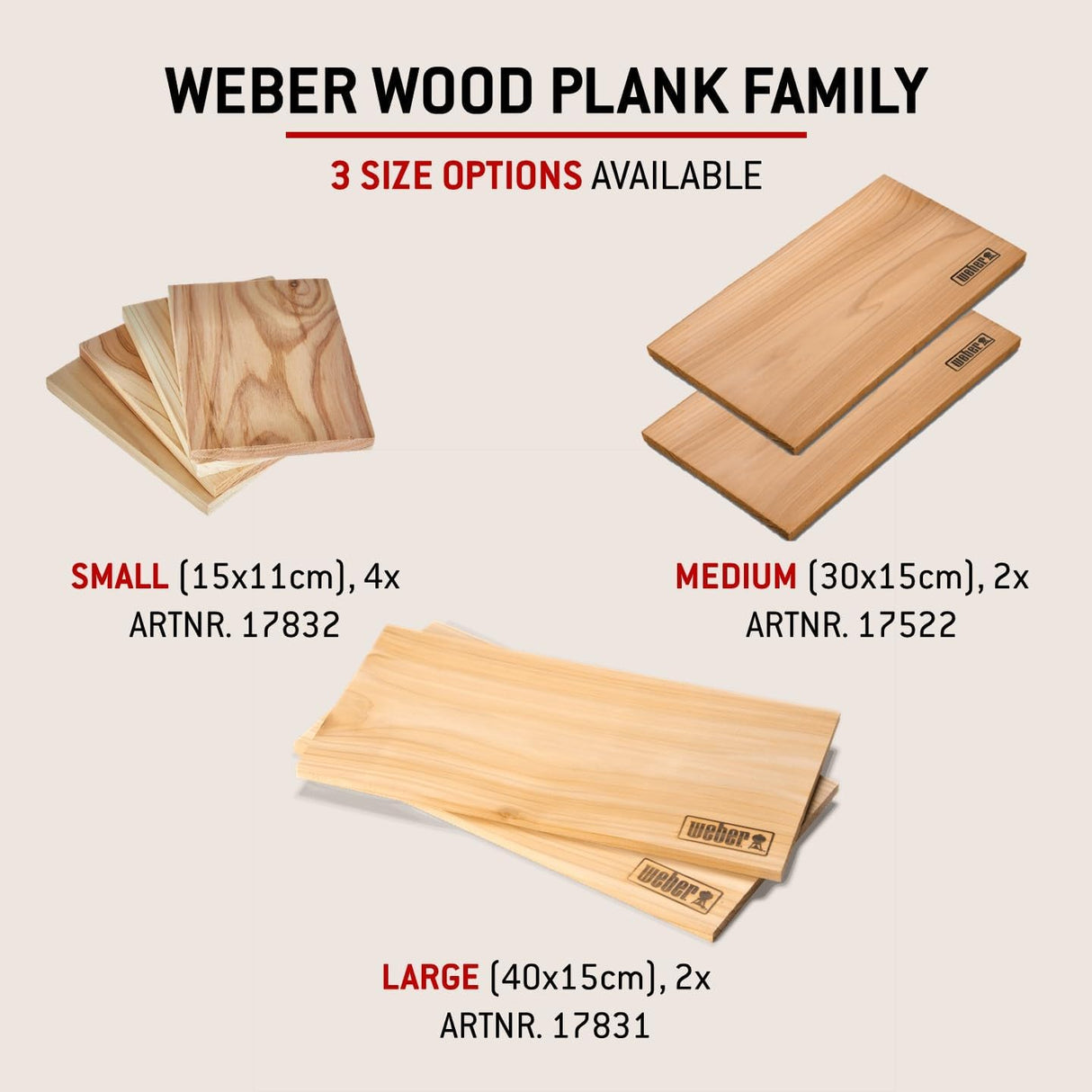 Weber | Western Red Cedar Portion Grilling Planks
