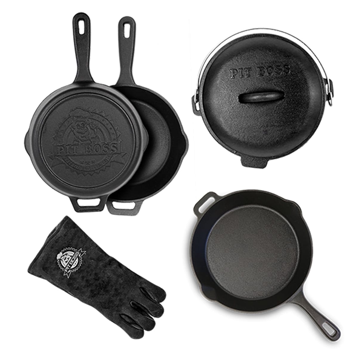 Pit Boss 6 Piece Cast Iron Starter Set all items