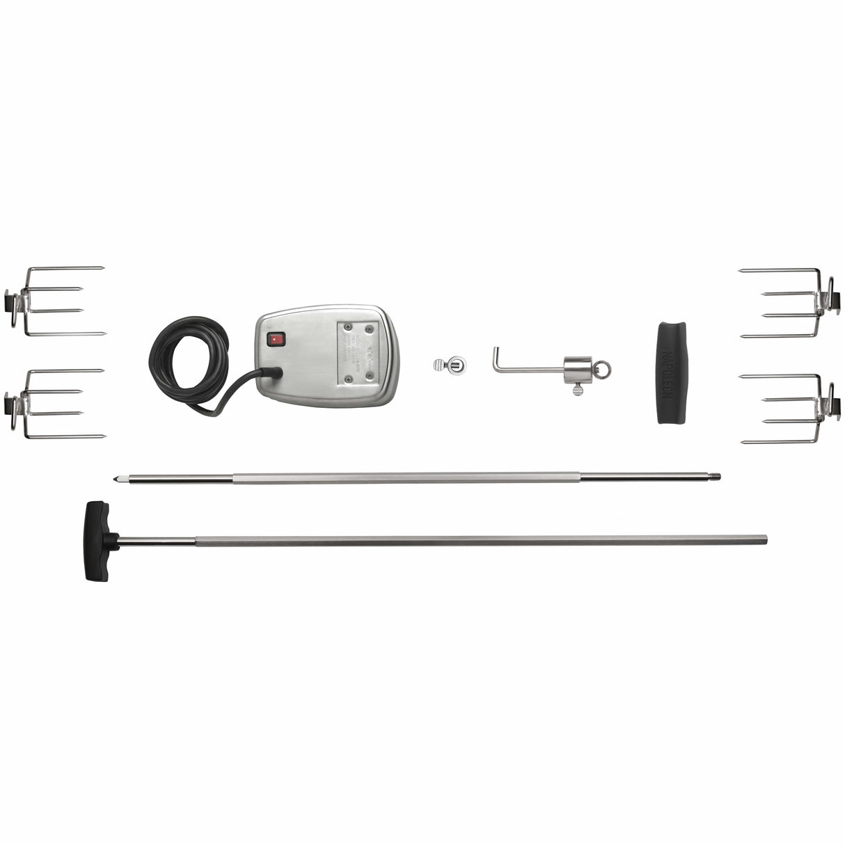 Rotisserie Kit for PRO825 disassembled top view