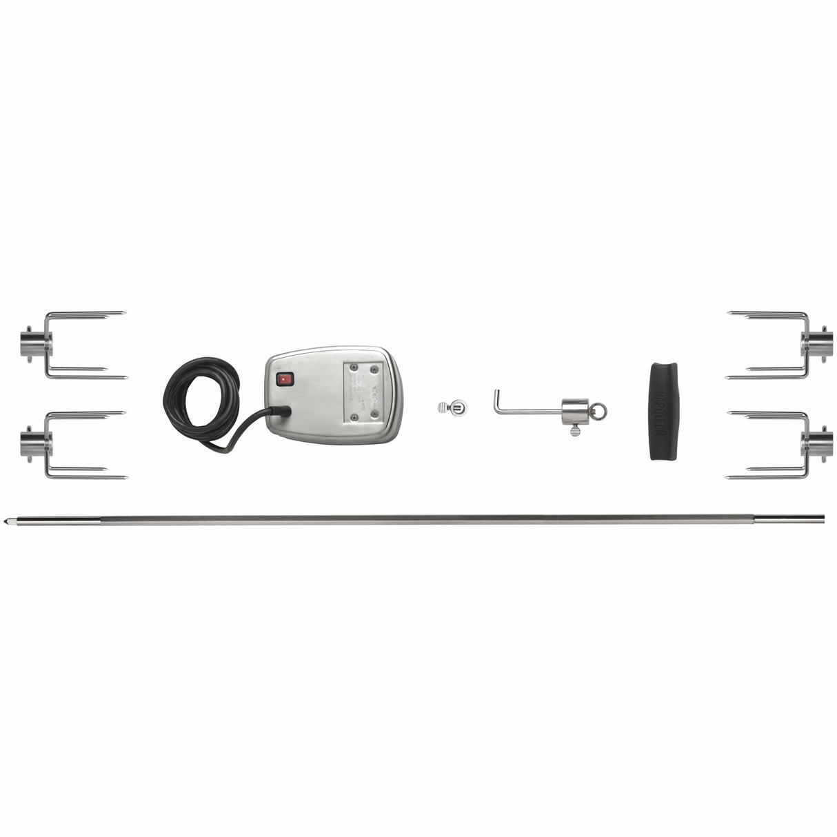 Rotisserie Kit for PRO665 disassembled top view