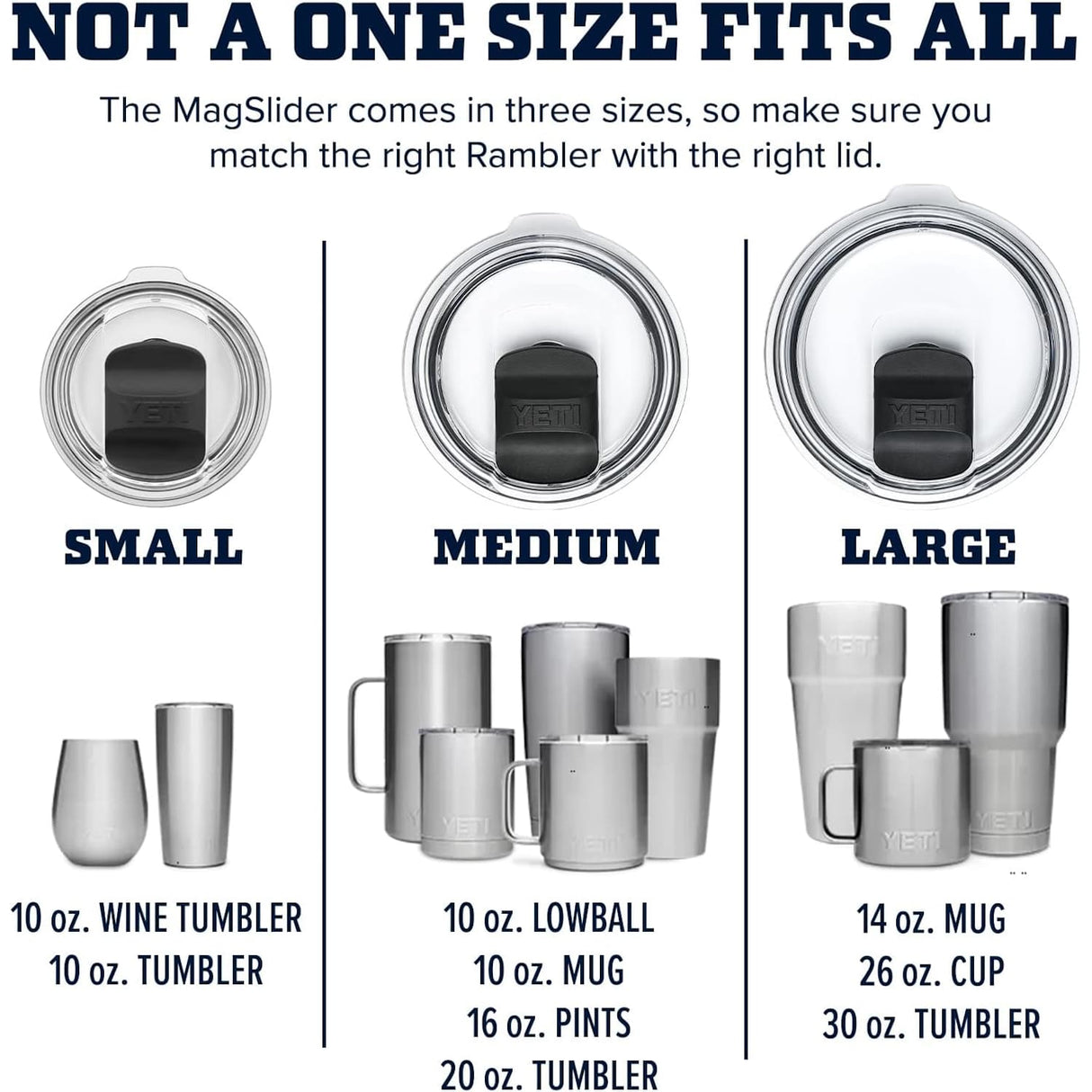 YETI | Rambler® Replacement Small Magslider™ Lid
