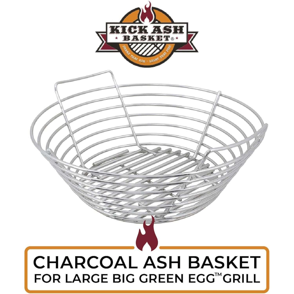 Kick Ash Basket Large Charcoal Basket  on white