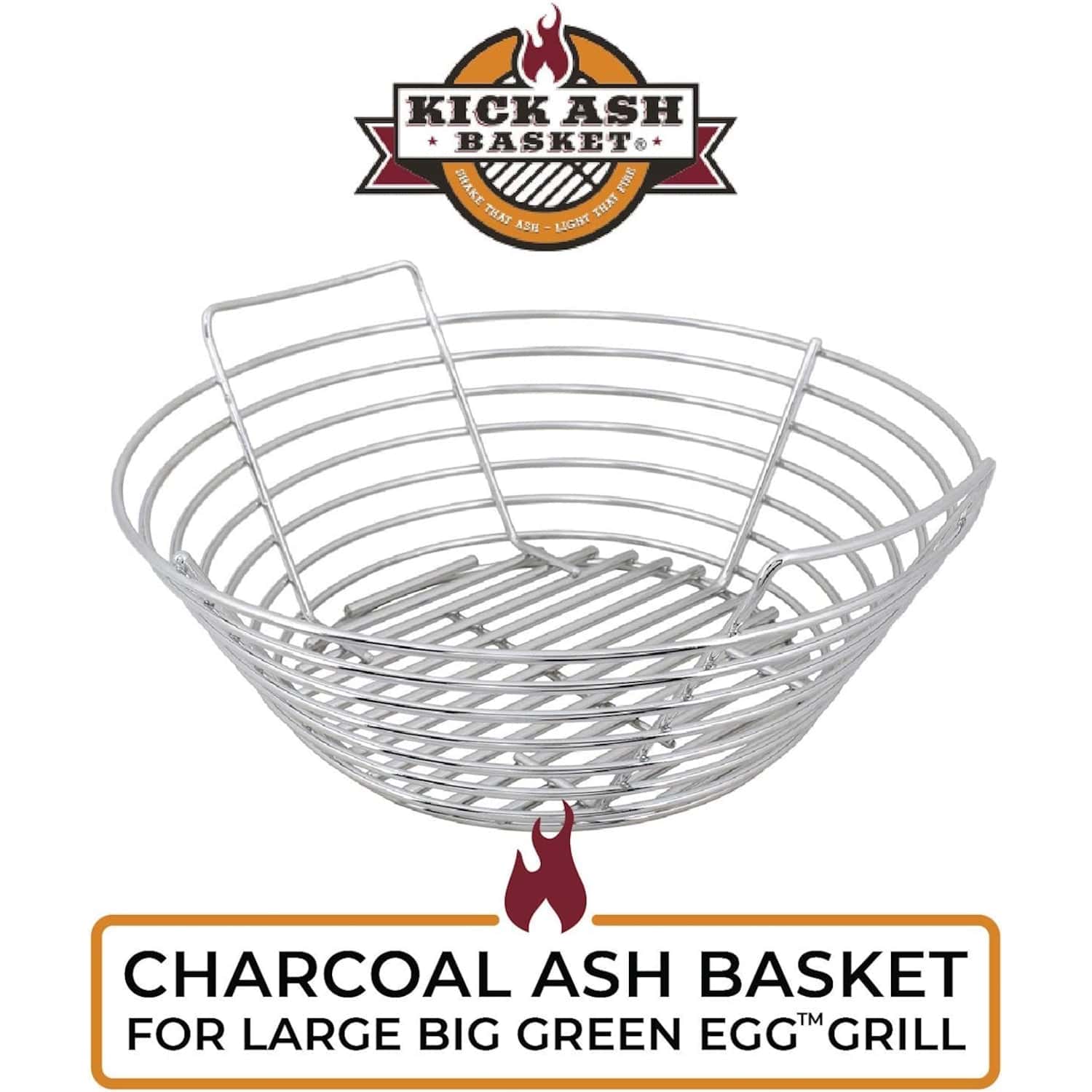 Kick Ash Basket Large Charcoal Basket  on white