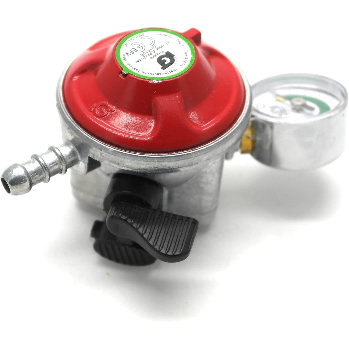 IGT Patio Gas Regulator With Pressure Gauge side view