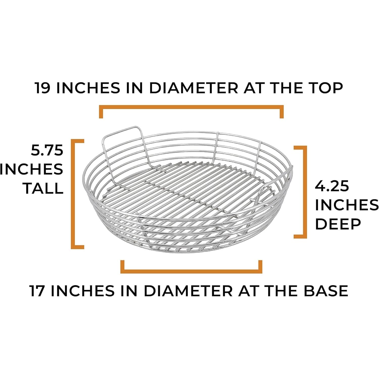 X-Large Kick Ash Basket product measurements