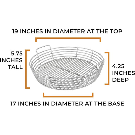 X-Large Kick Ash Basket product measurements