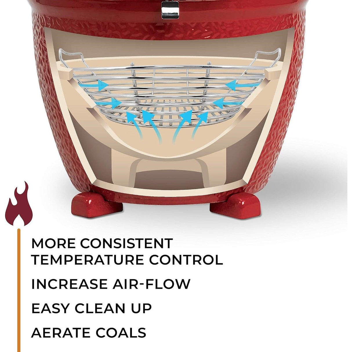 Kamado Joe Charcoal Basket temperature control
