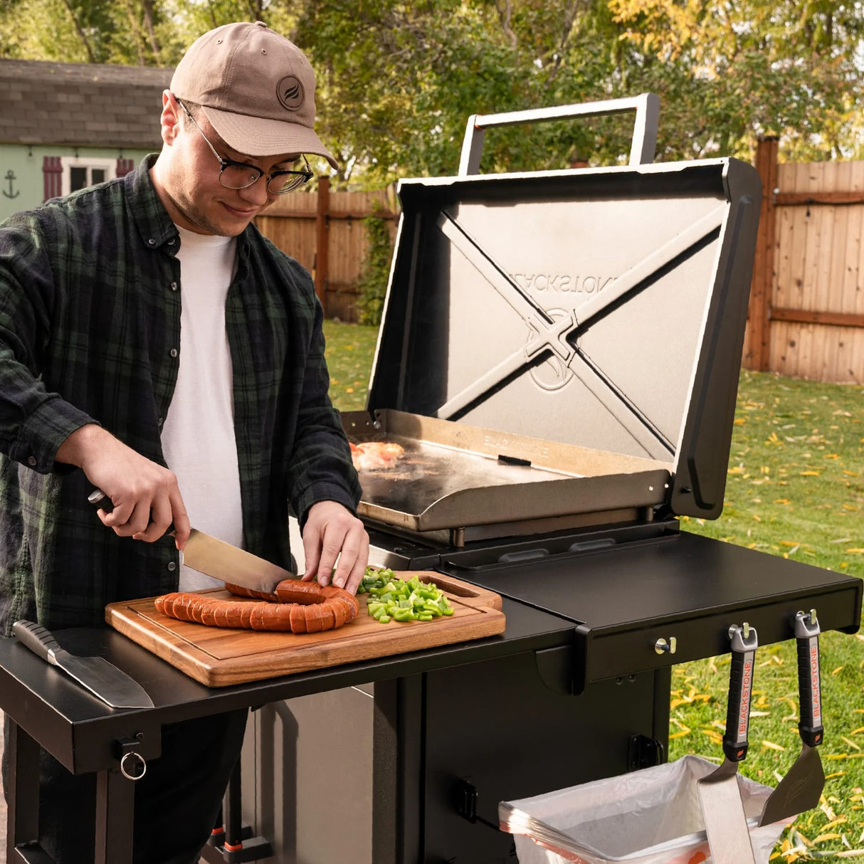 Blackstone | Culinary Series | 36 Inch Gas Griddle with Folding Side Table and Cabinet