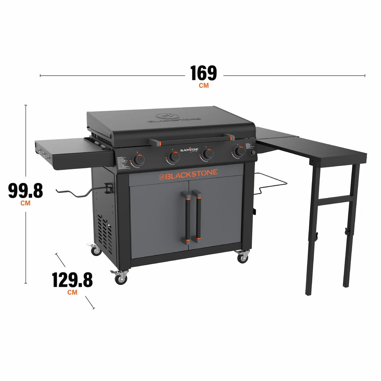 Blackstone | Culinary Series | 36 Inch Gas Griddle with Folding Side Table and Cabinet