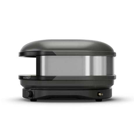 Compact Pizza Oven Off Black left side view