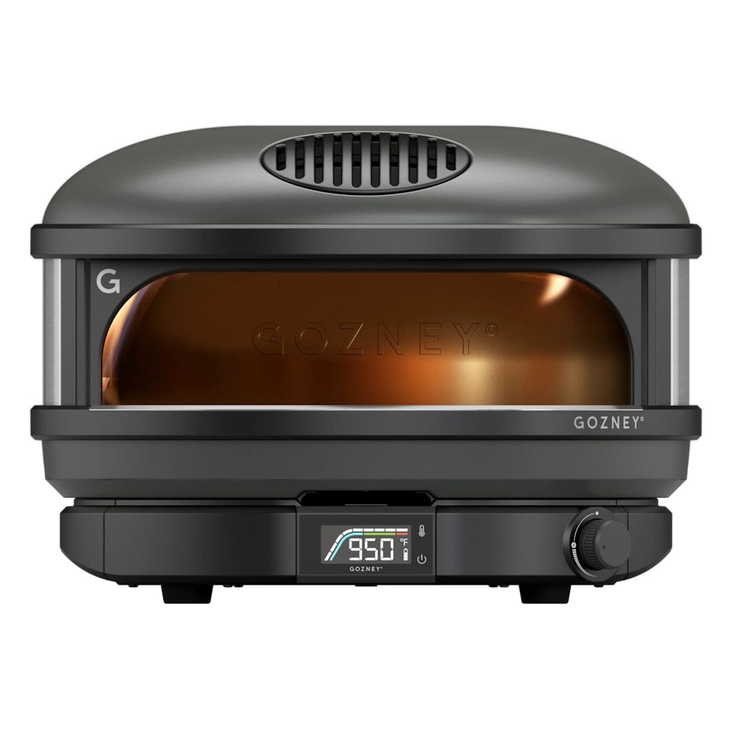 Compact Pizza Oven Off Black close up front view