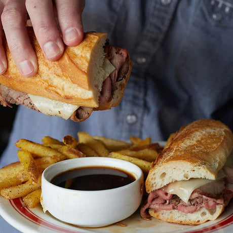 Au Jus Gravy Mix in use