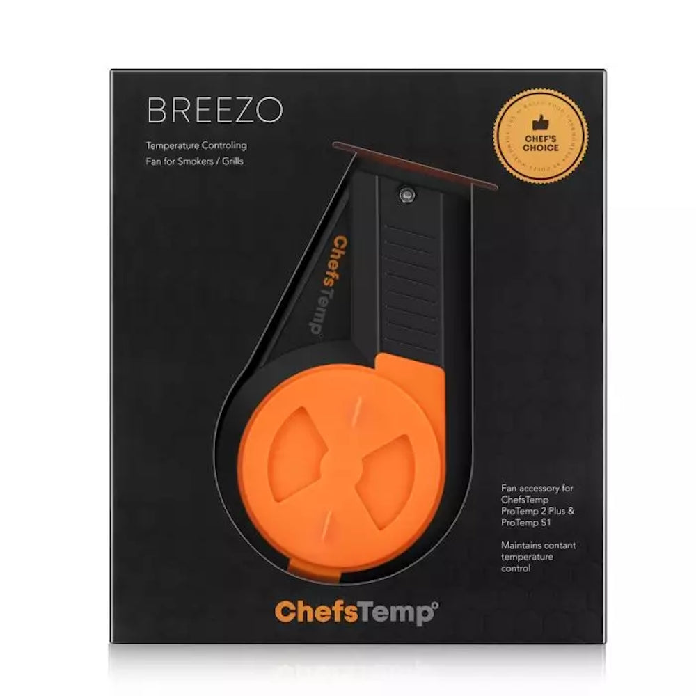 Breezo V2 BBQ Temperature Control Fan in packaging