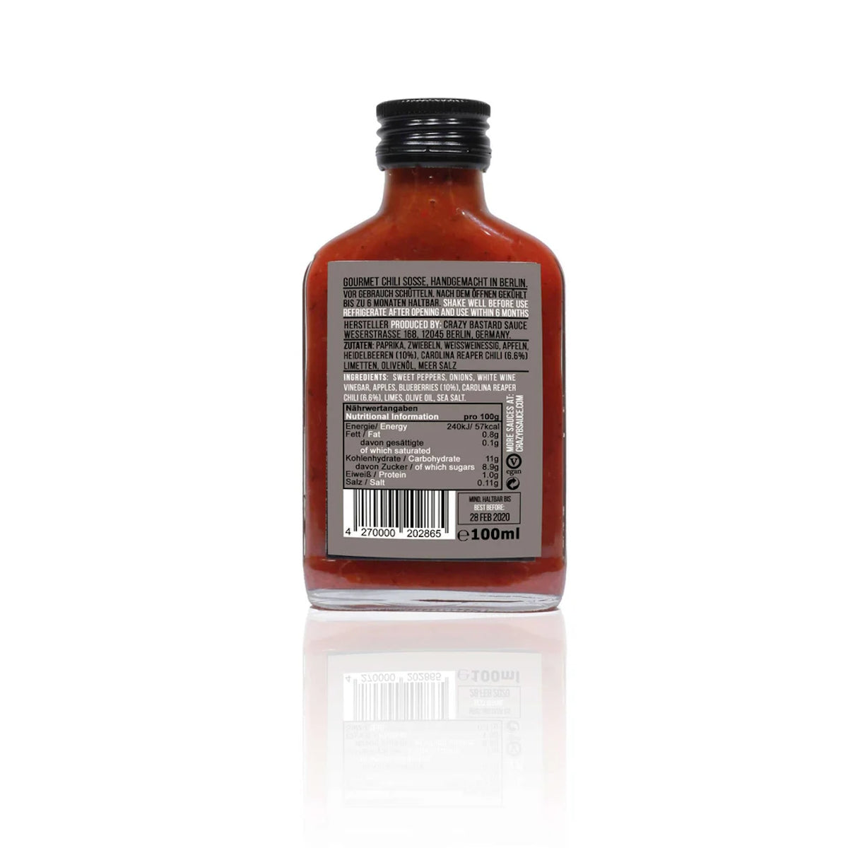Crazy Bastard Sauce | Carolina Reaper & Blueberry Chilli Sauce