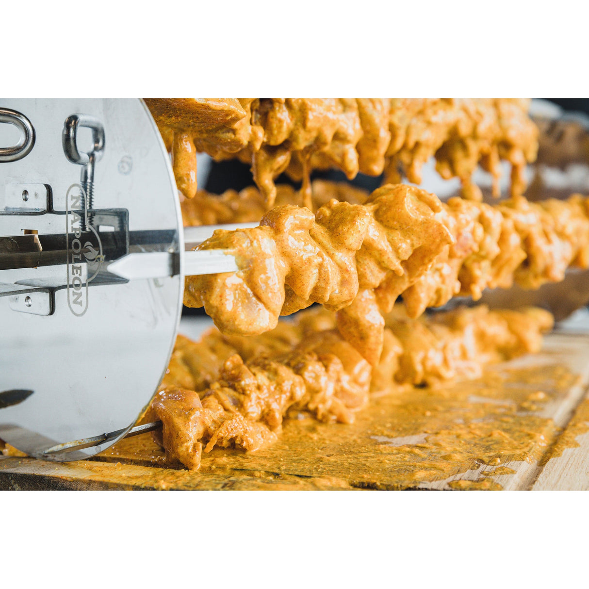 Rotisserie Shish-Kebab Skewer Set chicken skewers preparation