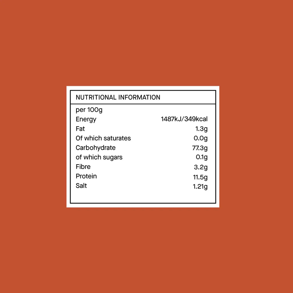 Gozney Classic Pizza Dough Mix nutritional information