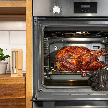 MEATER Pro Duo WiFi Thermometer chicken in oven