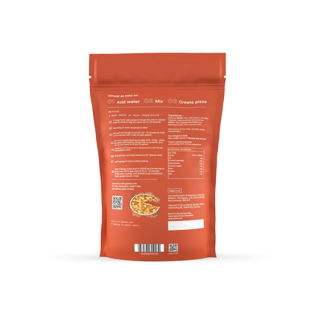 Gozney Classic Pizza Dough Mix rear view
