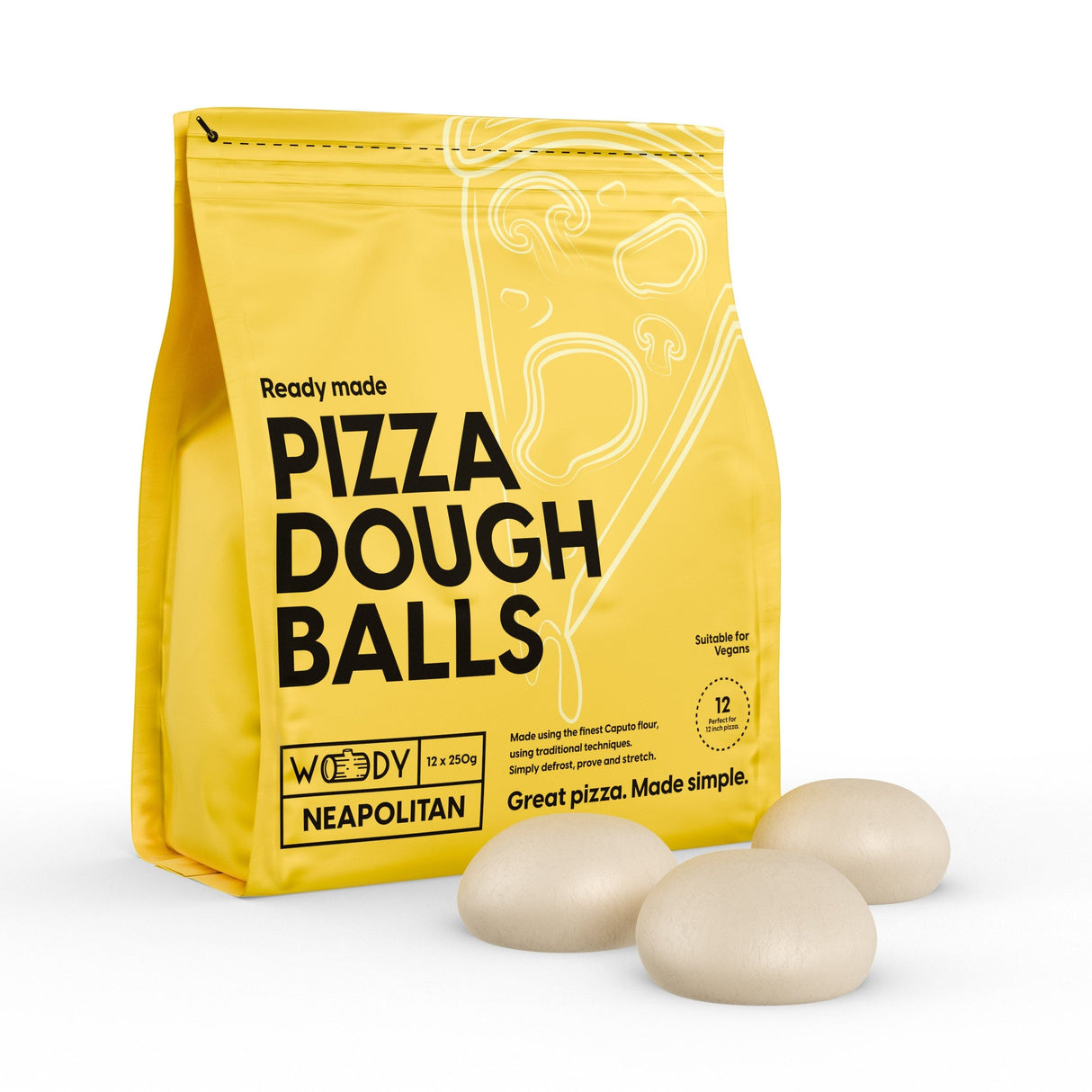 Woody Neapolitan Pizza Dough Balls