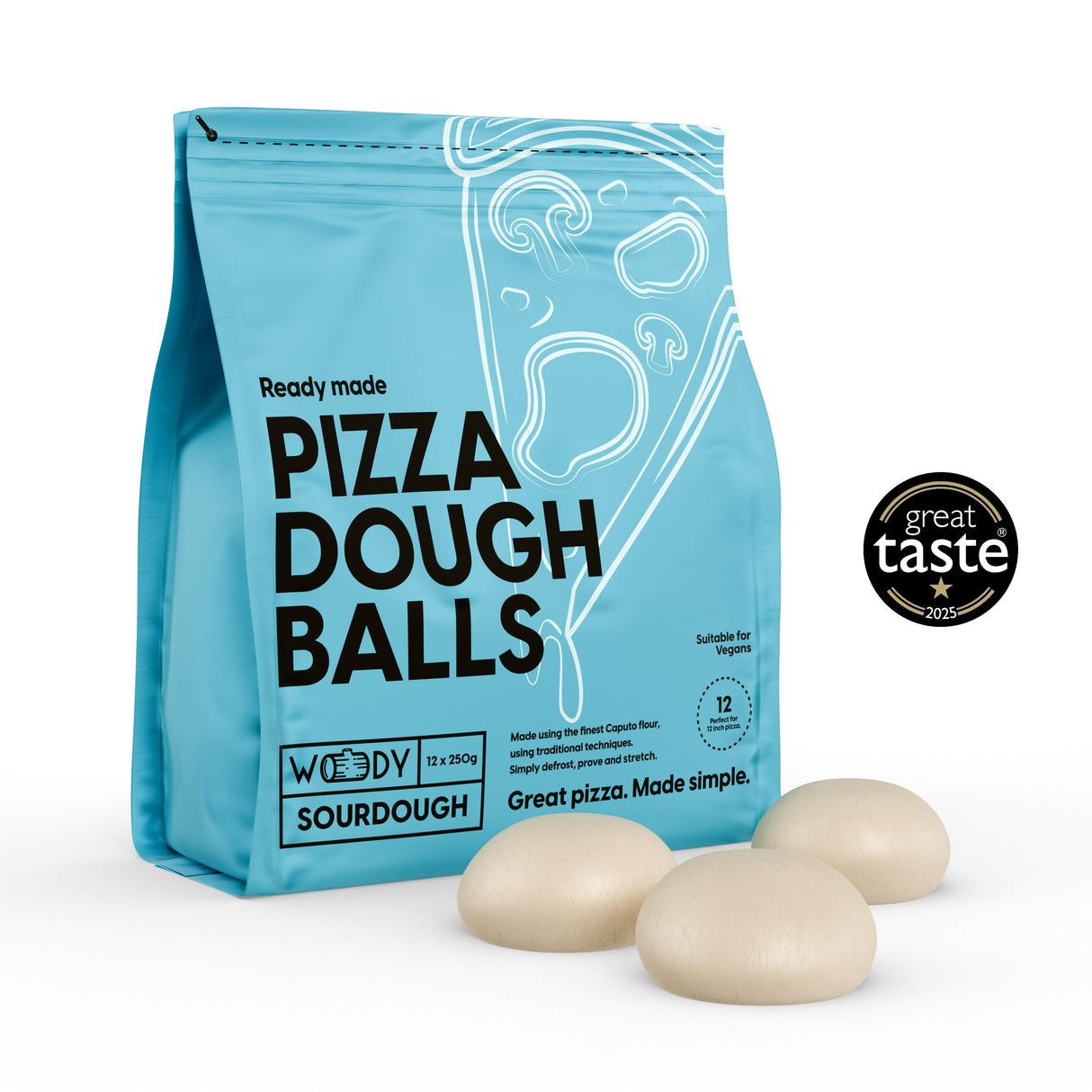 Woody Sourdough Pizza Dough Balls
