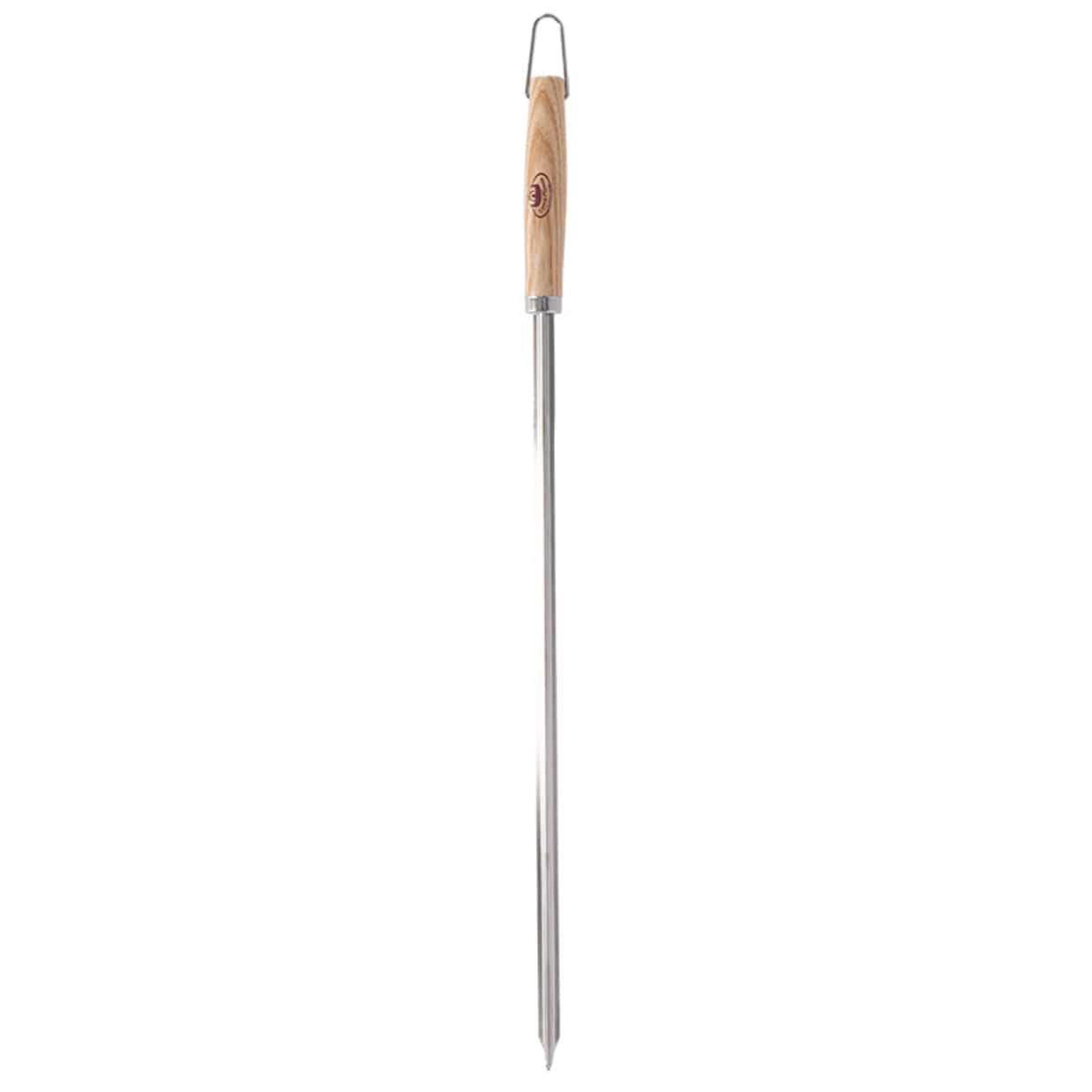 Wooden Handle V-shaped Stainless Steel  Barbecue Skewers