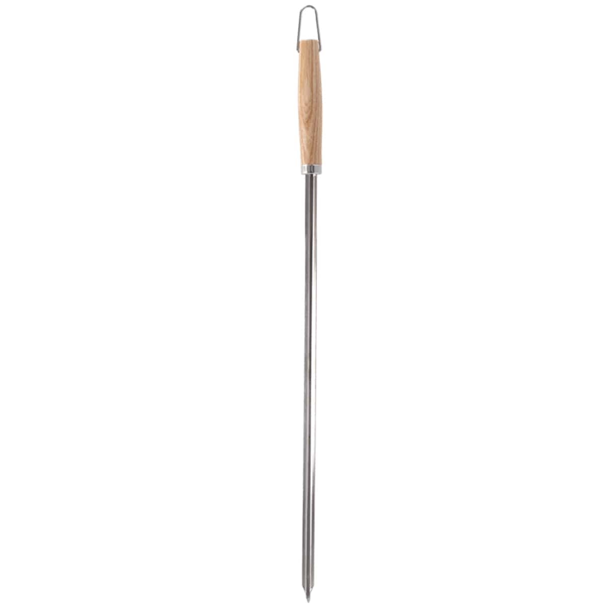 Wooden Handle V-shaped Stainless Steel  Barbecue Skewers